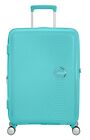 American Tourister Soundbox Spinner 67 / 24 TSA EXP Trolley Poolside Blue Neu