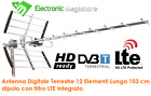 ANTENNA TV DIGITALE TERRESTRE DIRETTIVA ALTO GUADAGNO UHF DVB-T LTE 4G 10