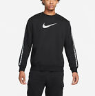 Felpa uomo inverno Nike Sportswear paricollo DQ1938-011 nero-argento