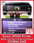 Epson XP950 Printer Waste Ink Pad Full Service Reset FAST DELIVERY