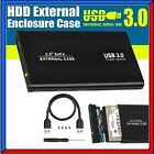CASE BOX HDD 2.5" SATA USB 3.0 PER HARD DISK DRIVE HD ESTERNO ALLUMINIO PC NERO