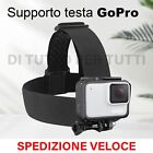 Supporto testa Fascia elastica per GoPro Hero 3 4 5 6 7 8 9 VITE E DADO INCLUSI