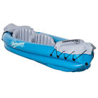 Outsunny Kayak Gonfiabile 2 Posti, Canoa con 2 Remi e Accessori, Azzurro