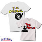 T-shirt papà e bimbo The original + The remix, idea regalo per la festa del papà