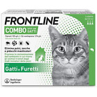 Frontline Combo Gatti 3 / 6 Pipette Antiparassitario Antipulci Spot on Furetti