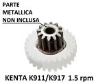 Ingranaggio in nylon per motoriduttore stufa a pellet Kenta K911 K917 1,5 rpm