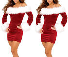 Mini Vestito Donna Natale Babbo Natale Cosplay Hostess Christmas dress HOS057