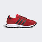 ADIDAS RACING 1 Trainers Shoes Retro Leather Suede Red Size UK 7.5 FY3669