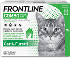 Frontline Combo gatti 3 pipette antiparassitario per gatto antipulci  Spot on
