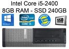 PC DELL Optiplex 990DT/Core i5-2400/SSD 240GB/8GB RAM/Windows 10/Caja Sobremesa