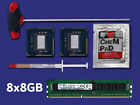 2x Intel Xeon X5690 3,46 GHz Six Core CPU no IHS +64GB RAM Apple MacPro 4,1 2009