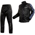 Waterproof Trousers Rainproof Jacket Scooter High Visibility Moto Blue A-PRO