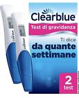 2 x Test di gravidanza digitale ClearBlue con indicatore delle settimane