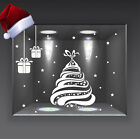 adesivi vetrine vetrofanie wall stickers addobbi natale christmas albero a0730