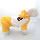 Abbigliamento cane tuta pigiama per cani gialla taglia piccola vestito cappotto
