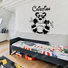 Adesivo Murale Cameretta PANDA con NOME PERSONALIZZATO Bamboo Wall Sticker Art