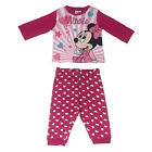 Pigiama neonato Disney Minnie Baby maniche lunghe in caldo cotone bambina 3440
