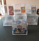 Case Protezione Box Plexiglass Calamitato Pokemon Magic Yugioh booster carte