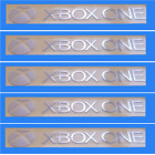 Xbox One Large Sticker Silver Chrome Logo Decal Vinyl Microsoft QTY 1