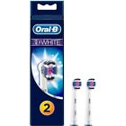 2 Testine di Ricambio Sostitutive Braun Oral-B 3d white originali spazzole denti