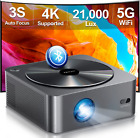 Video Proiettore Supporta 4K 21000 Lumen Wifi 5G Bluetooth Ultimea P40