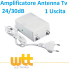 Amplificatore segnale per antenna tv da interno digitale terrestre lineare x uhf