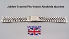 Jubilee Style Bracelet with 18MM Straight End Pieces Fits Vostok Amphibia Watch