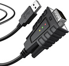USB232A-B | Adattatore USB a Seriale RS-232 Con 3 X Leds