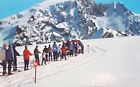 Cartolina - Passo dello Stelvio - Sciatori trainati da Gatto delle nevi - 1965
