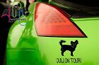 A 469 - Name langhaar Chihuahua on tour! Hund Hunde Aufkleber Auto KFZ Sticker