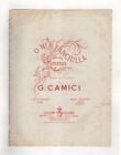 CAMICI G. Spartito Musica O MIA FANCIULLA Romanza Canto Piano Heine Ricordi 1881