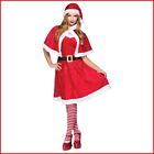 Costume Da Babbo Natale Donna Per Travestimento Festa Vestito Sexy Santa Claus