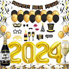 Decorazioni Capodanno 2024 Set XXL, Festone Buon Anno Happy New Year, Palloncini