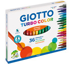 Giotto Turbo Color 36 Pennarelli a Punta Fine Astuccio Colori Multicolore 2.8mm