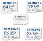 Scheda di memoria Micro SD XC SDXC 64 128 256 512 GB Samsung EVO plus U3 A2 V30