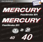 Adesivi motore marino fuoribordo mercury 40 cv four stroke EFI barca stickers