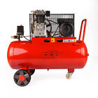 Compressore aria da 100 litri 1500W elettrico coassiale 3 Hp 8 Bar salvaspazio