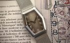 Orologio Sofior Grey Hexagon Brown Wood Dial Vintage Watch Meccanico Manuale NOS