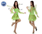 Costume fata fatina verde trilly con ali farfalla vestito fantasy carnevale
