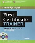First Certificate Trainer Six Practice Tests with A... | Buch | Zustand sehr gut