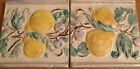 Mattonelle vietri in rilievo con decorazione limone, ceramiche di vietri salerno