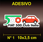 Adesivi Stickers FIAT 500 CLUB ITALIA | ALFA ABARTH GIANNINI VIGNALE TOPOLINO