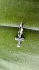 Original Pandora ME Funkelndes Kreuz Mini-Charm-Anhänger 793044C01 Silber 925