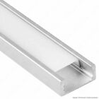 PROFILO Alluminio 2 metri LINEARE o ANGOLARE + Copertura Strisce LED Barra Strip