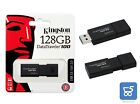 Kingston PenDrive USB 128Gb DataTraveler G3-DT100G3128GB USB 3.0 Foto Musica IT