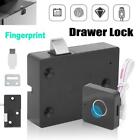 Biometric Fingerprint Smart Lock Security USB Rechargeable Cabinet Drawer Door