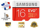 Carte Mémoire Micro SDHC Classe 10 Samsung Evo Plus 16 Go 4k HD avec Adaptateur