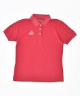 KAPPA Womens Slim Fit Polo Shirt UK 18 XL Red Cotton BF02