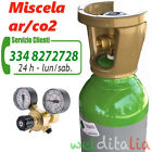 BOMBOLA RICARICABILE 5 LT. 200 BAR MISCELA ARGON CO2 RIDUTTORE PRESSIONE CARICA