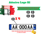 Adesivo Auto X4 Stemma Adesivo Logo Repubblica RI Stella Restauro Targa D epoca